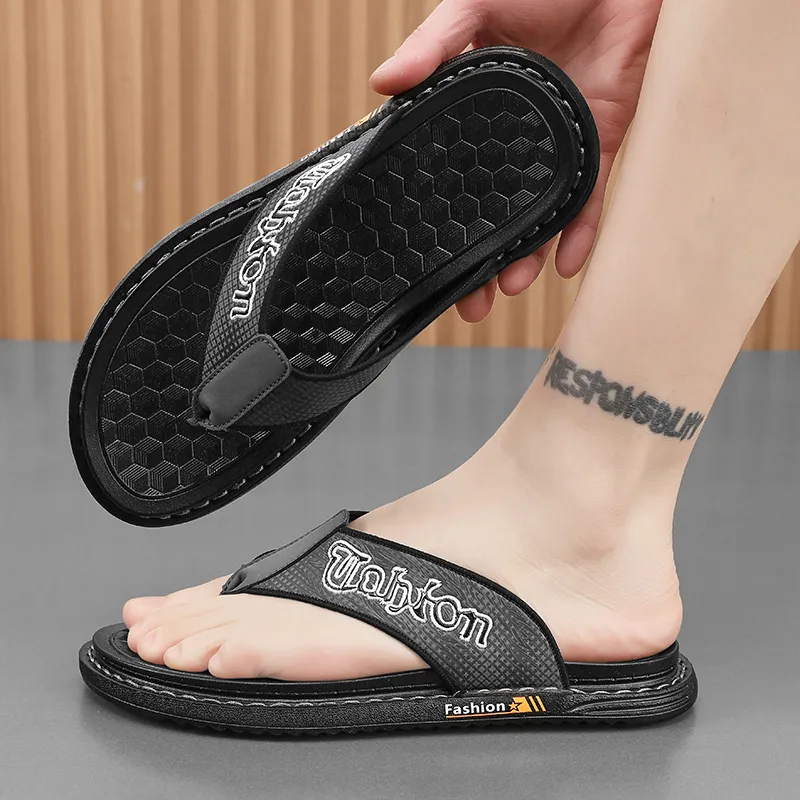 NANJIREN EVA Stitching Abrasion Resistant Slip Resistant Flip Flops Men's-11