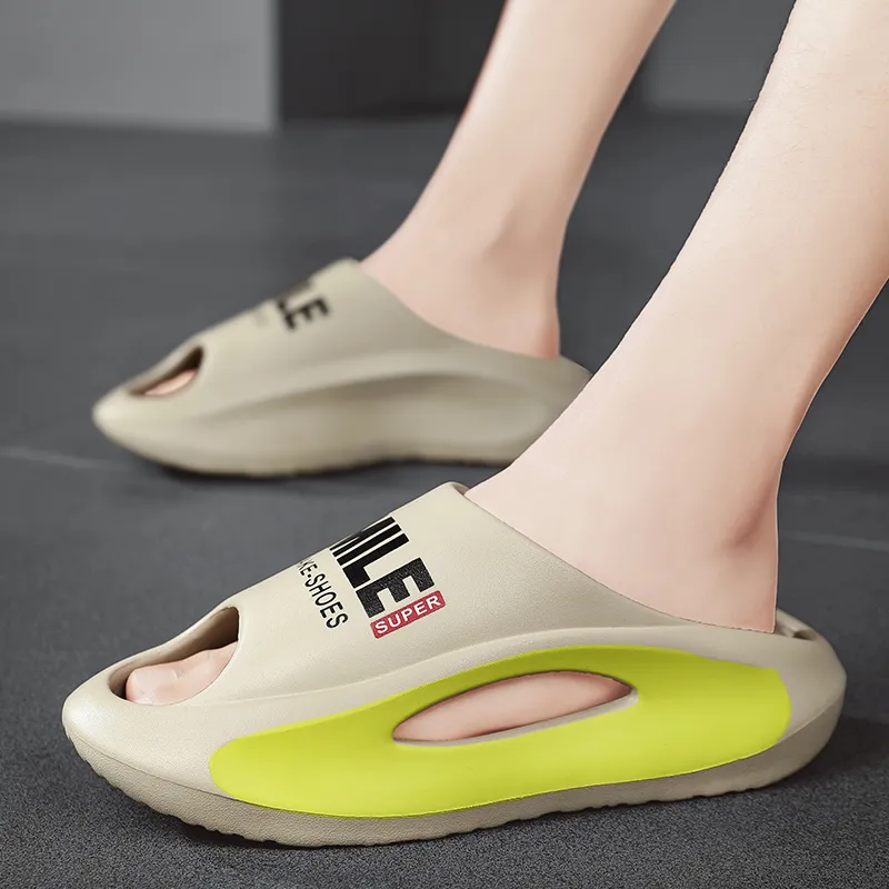 NANJIREN EVA Graffiti Slip Resistant Abrasion Resistant Cushioning Slide Slippers Unisex-9