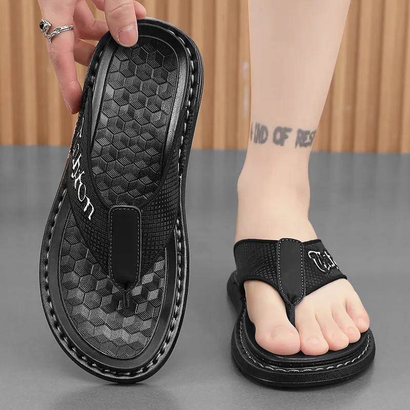 NANJIREN EVA Stitching Abrasion Resistant Slip Resistant Flip Flops Men's-4