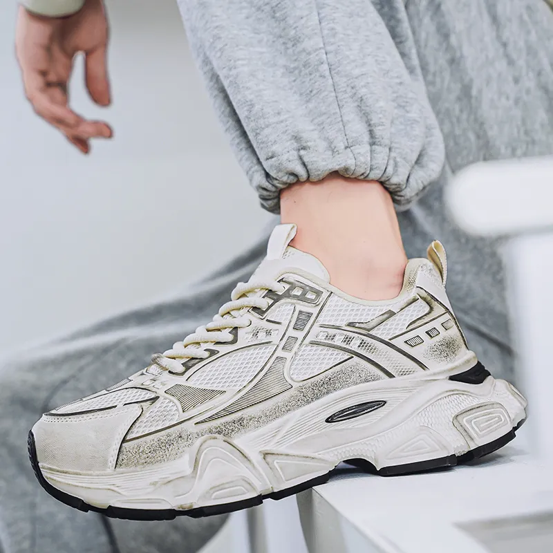 NANJIREN Cushioning Anti Slip And Wear Resistant Height Increasing Low Top Chunky Sneakers Men's-6