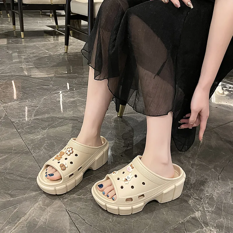 NANJIREN EVA Slip Resistant Odor Resistant Cushioning Slide Slippers Women's-2
