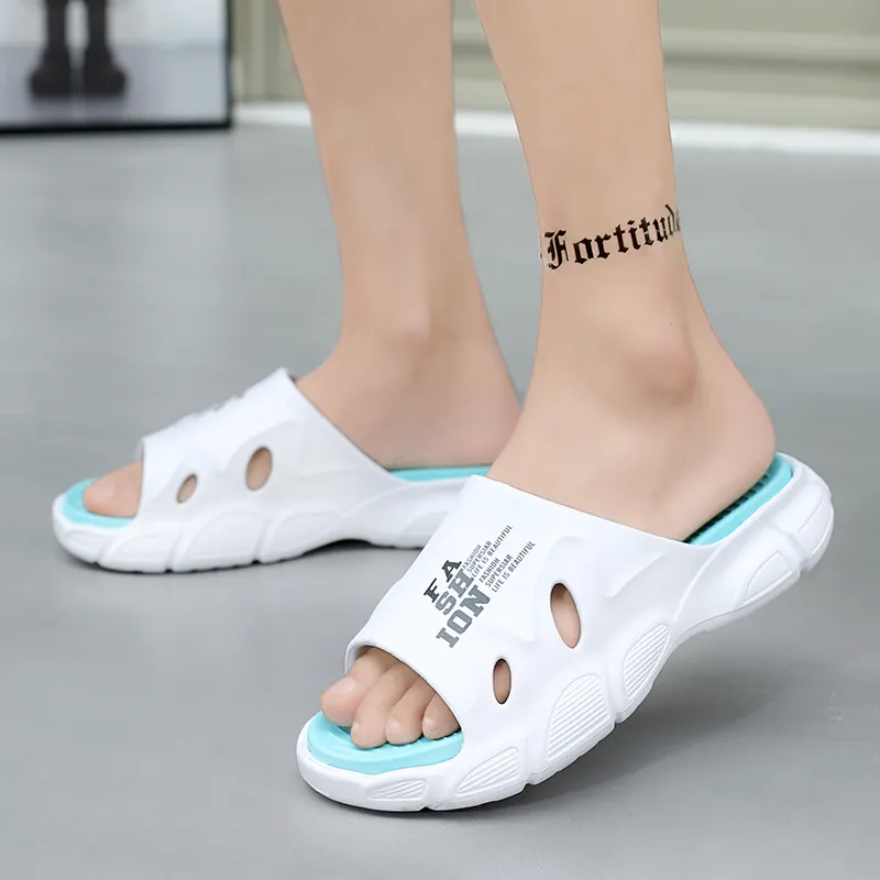 NANJIREN EVA Graffiti Slip Resistant Abrasion Resistant Cushioning Slide Slippers Men's-4