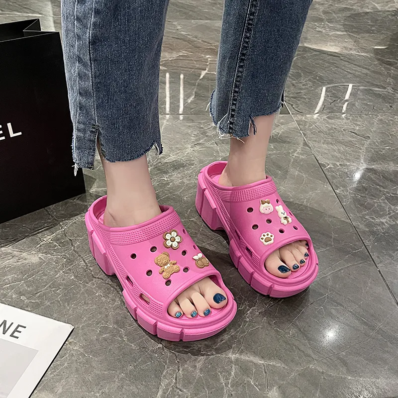 NANJIREN EVA Slip Resistant Odor Resistant Cushioning Slide Slippers Women's-8