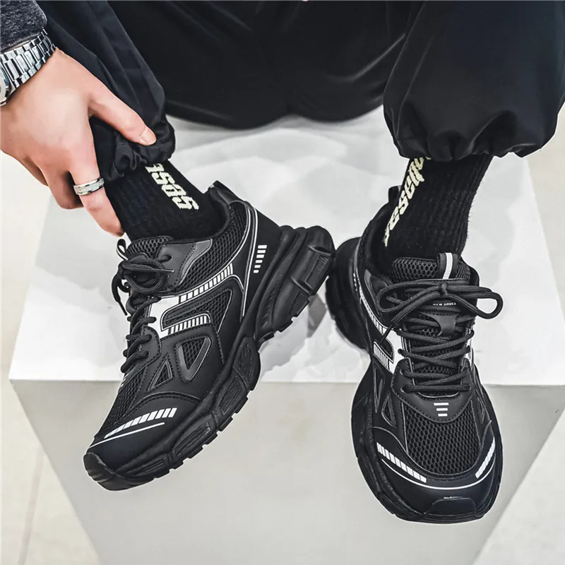 NANJIREN Wear resistant Lightweight Breathable And Non slip. Low Top Chunky Sneakers Men's-7