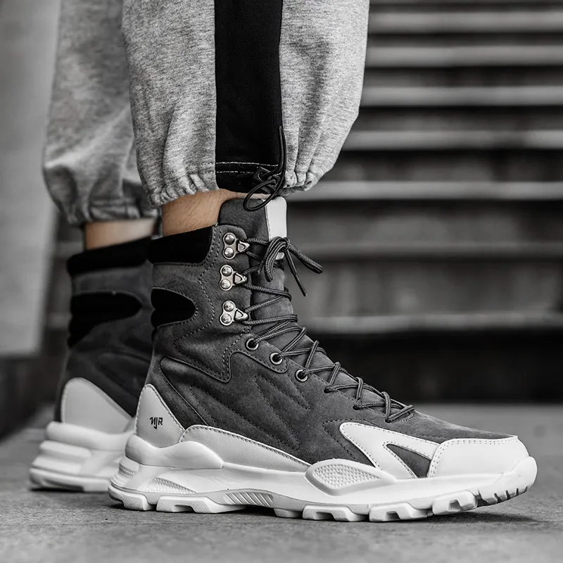 NANJIREN Casual Shoes Men High Top-5