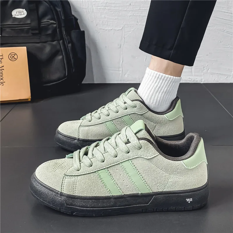NANJIREN Coverage Slip Resistant, Abrasion Resistant, Lightweight Low Top Skateboard Shoes Men's Mint Green-1