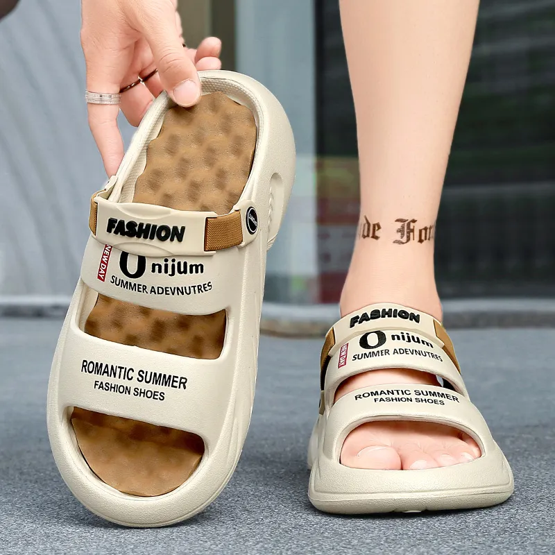 NANJIREN EVA Slip Resistant Abrasion Resistant Cushioning Slide Slippers Unisex-23