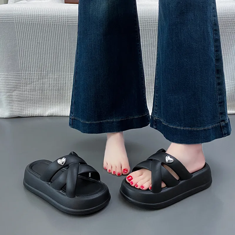 NANJIREN EVA Metal Slip Resistant Abrasion Resistant Slide Slippers Women's-4
