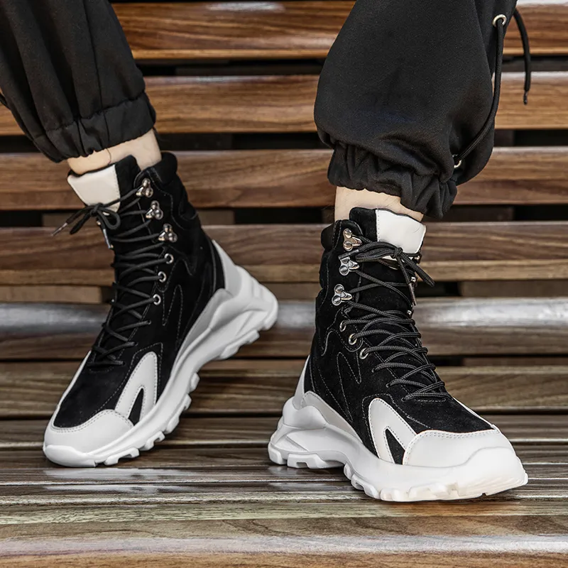 NANJIREN Casual Shoes Men High Top-1