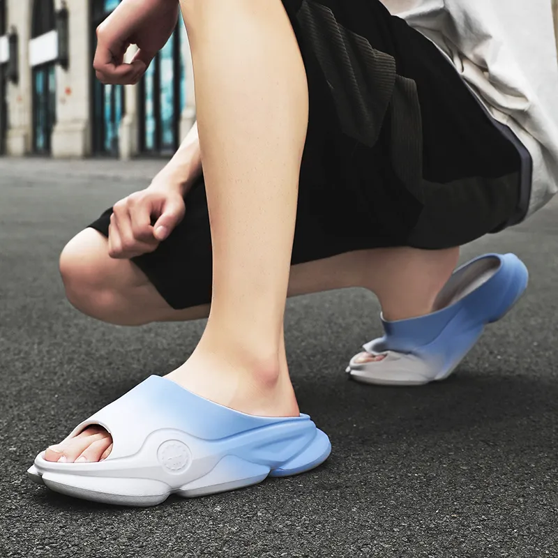 NANJIREN EVA Slip Resistant Abrasion Resistant Cushioning Slide Slippers Men's-4