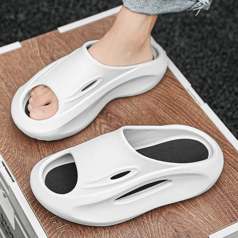 NANJIREN Slip Resistant Abrasion Resistant Slide Slippers Men's-16