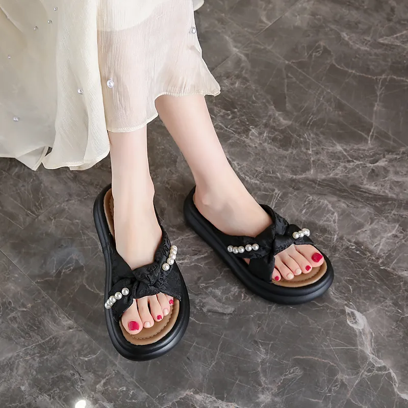 NANJIREN EVA Slip Resistant Abrasion Resistant Slide Slippers Women's-10