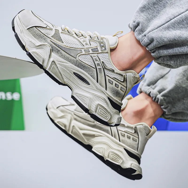 NANJIREN Cushioning Anti Slip And Wear Resistant Height Increasing Low Top Chunky Sneakers Men's-5