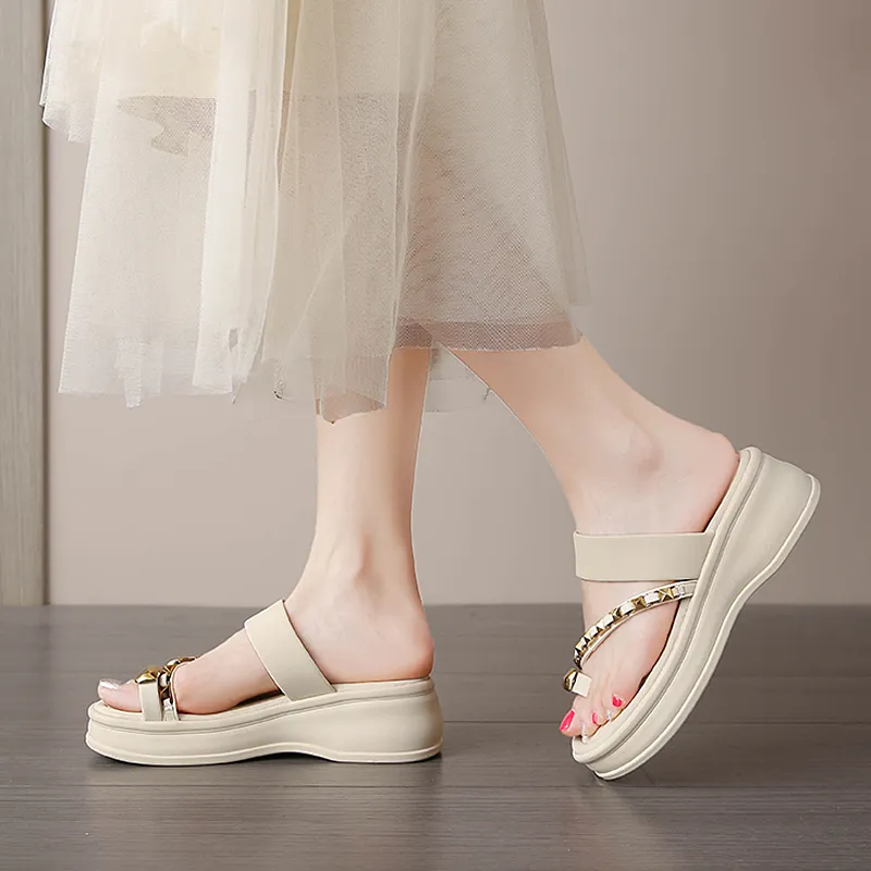 NANJIREN Abrasion Resistant Slip Resistant Slide Slippers Women's-3