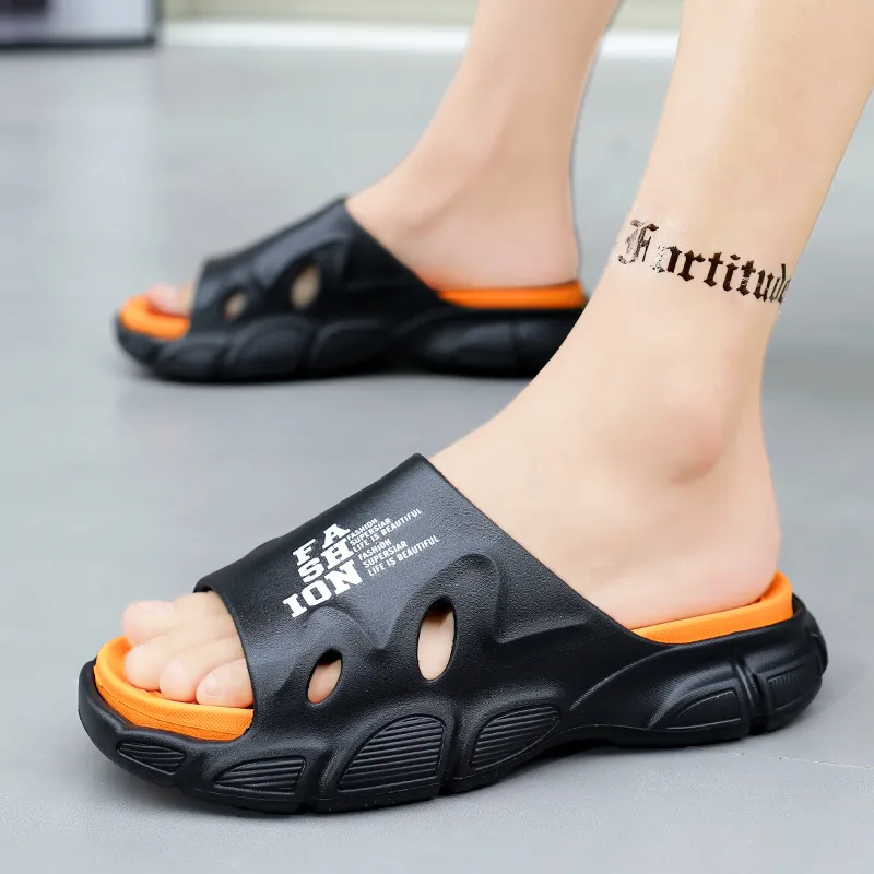 NANJIREN EVA Graffiti Slip Resistant Abrasion Resistant Cushioning Slide Slippers Men's-7