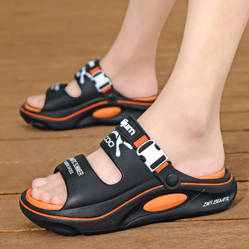 NANJIREN EVA Graffiti Slip Resistant Abrasion Resistant Cushioning Slide Slippers Unisex-7