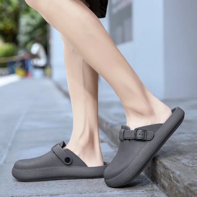 NANJIREN EVA Quiet Odor Resistant Abrasion Resistant Slip Resistant Quick Dry Massage Closed Toe Slippers Unisex-8