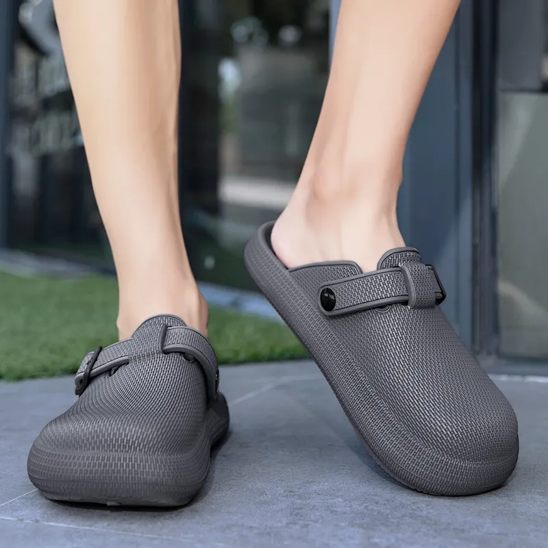 NANJIREN EVA Quiet Odor Resistant Abrasion Resistant Slip Resistant Quick Dry Massage Closed Toe Slippers Unisex-9