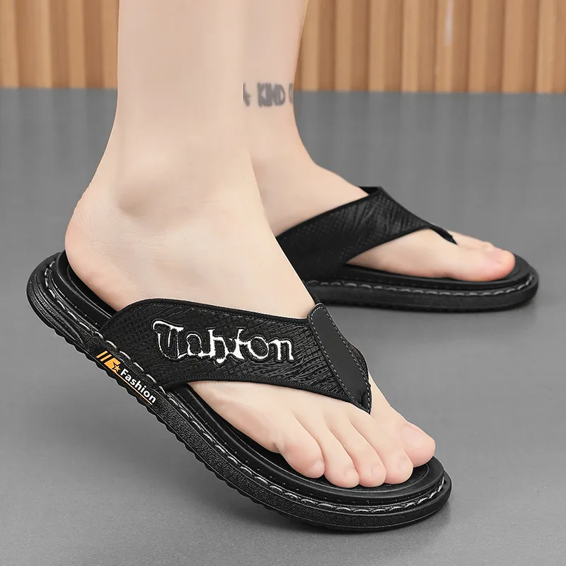 NANJIREN EVA Stitching Abrasion Resistant Slip Resistant Flip Flops Men's-5