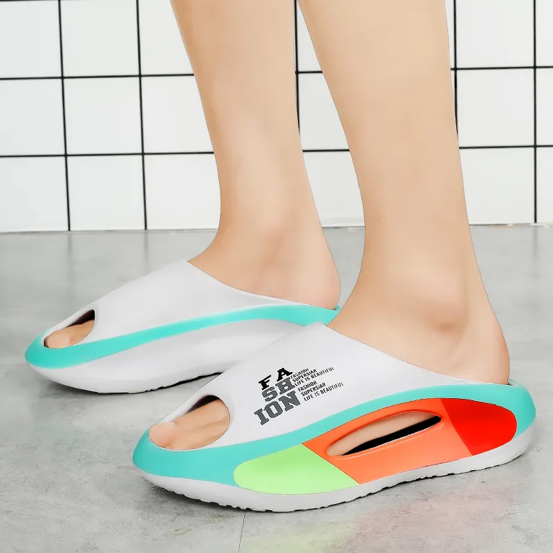 NANJIREN EVA Slip Resistant Abrasion Resistant Cushioning Slide Slippers Unisex-2