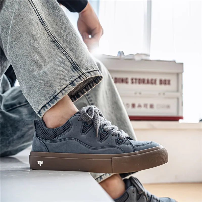 NANJIREN Coverage Slip Resistant, Abrasion Resistant, Lightweight Low Top Skateboard Shoes Men's-3