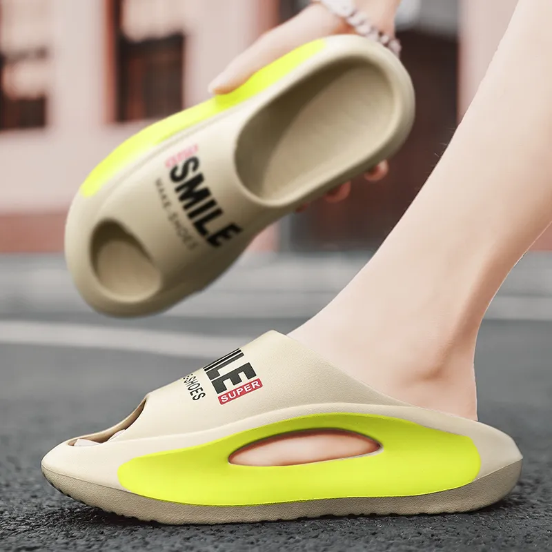 NANJIREN EVA Graffiti Slip Resistant Abrasion Resistant Cushioning Slide Slippers Unisex-11