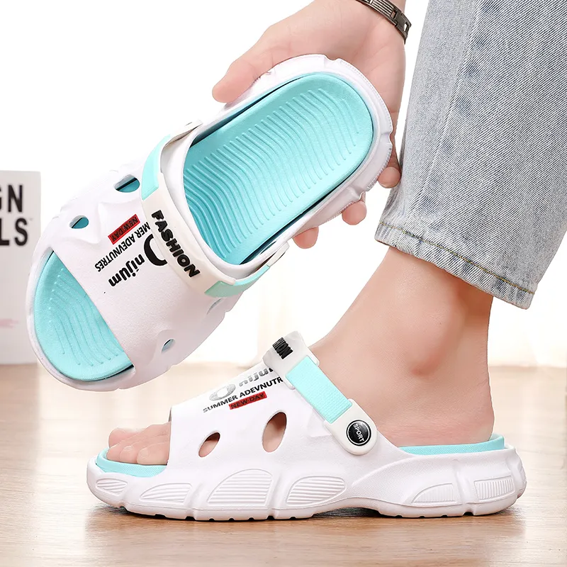 NANJIREN EVA Graffiti Slip Resistant Abrasion Resistant Cushioning Slide Slippers Men's-3
