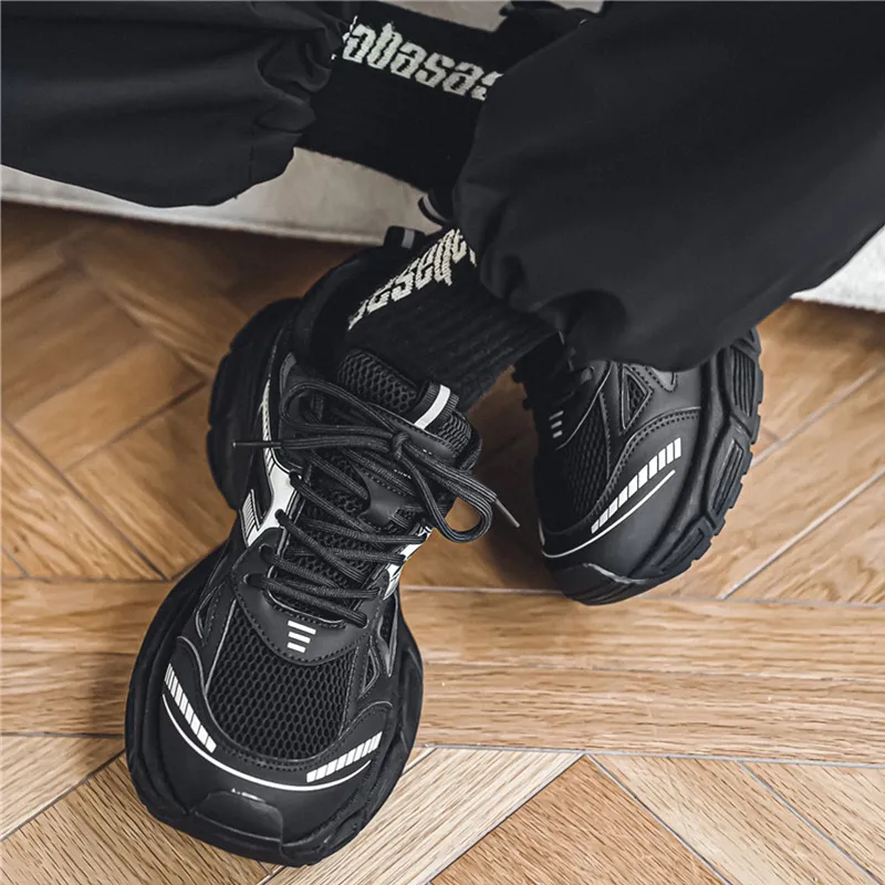NANJIREN Wear resistant Lightweight Breathable And Non slip. Low Top Chunky Sneakers Men's-6
