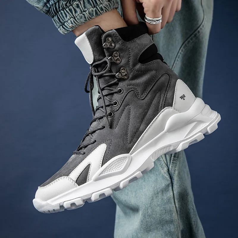 NANJIREN Casual Shoes Men High Top-6