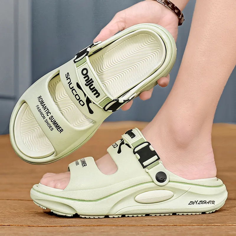 NANJIREN EVA Graffiti Slip Resistant Abrasion Resistant Cushioning Slide Slippers Unisex-13