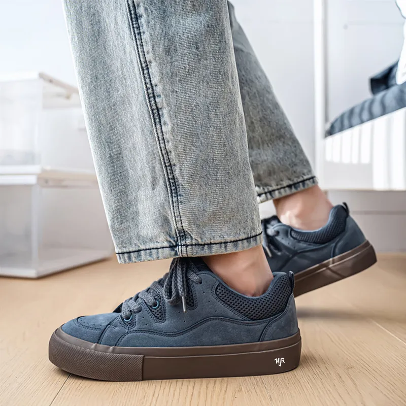 NANJIREN Coverage Slip Resistant, Abrasion Resistant, Lightweight Low Top Skateboard Shoes Men's-2