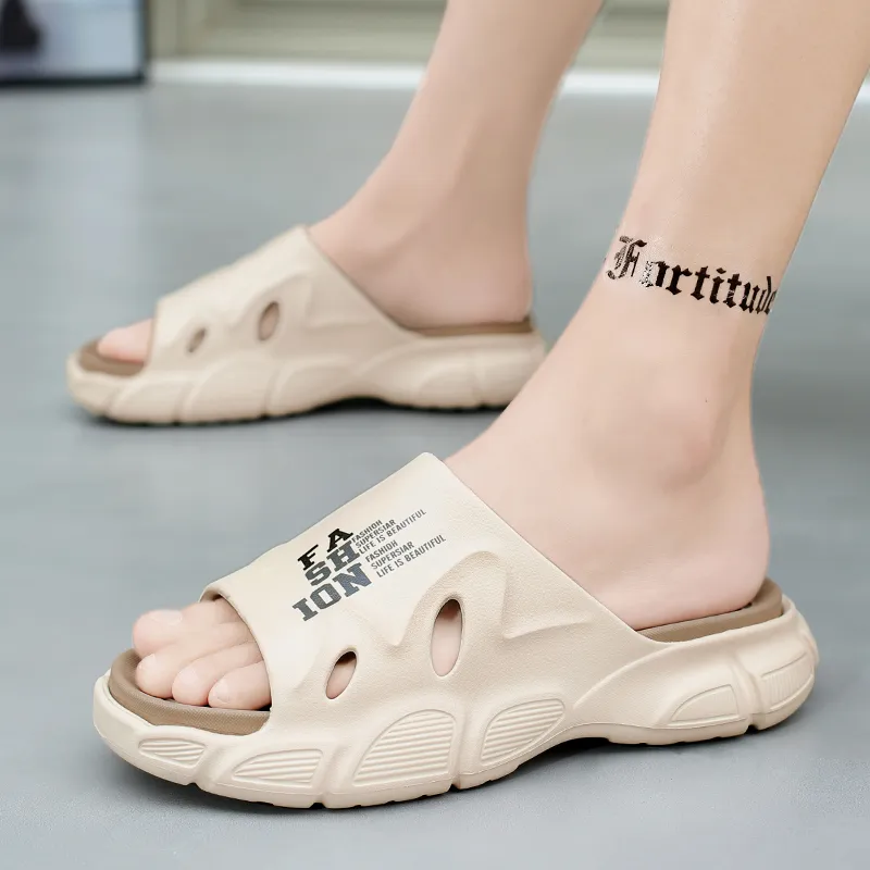 NANJIREN EVA Graffiti Slip Resistant Abrasion Resistant Cushioning Slide Slippers Men's-17