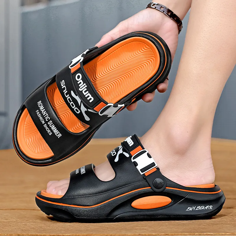 NANJIREN EVA Graffiti Slip Resistant Abrasion Resistant Cushioning Slide Slippers Unisex-8