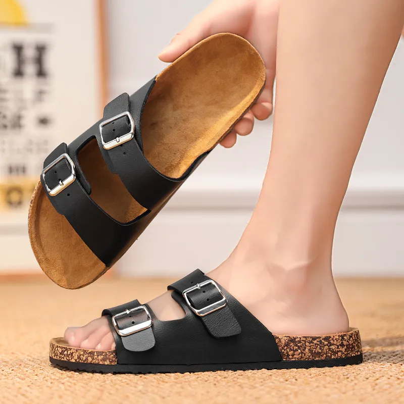NANJIREN Slip Resistant Abrasion Resistant Cushioning Slide Slippers Unisex-9