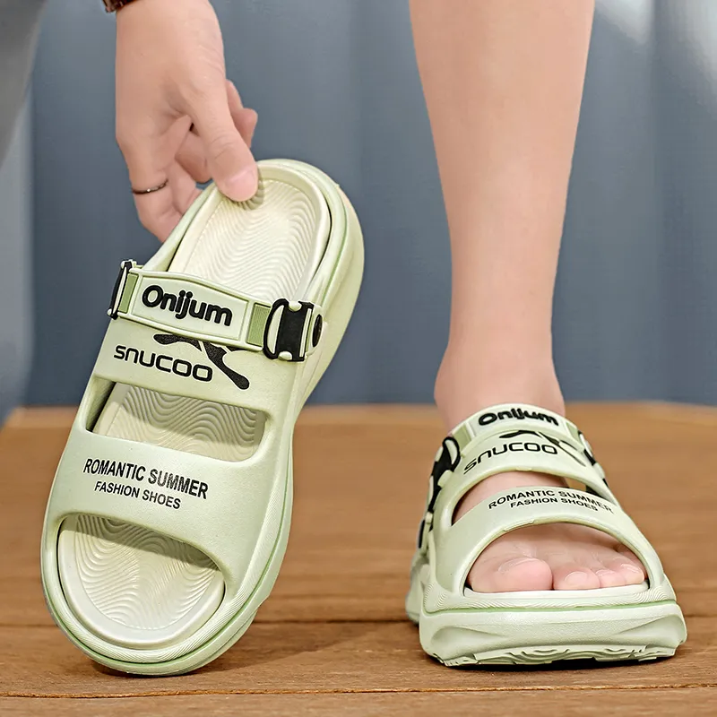 NANJIREN EVA Graffiti Slip Resistant Abrasion Resistant Cushioning Slide Slippers Unisex-14