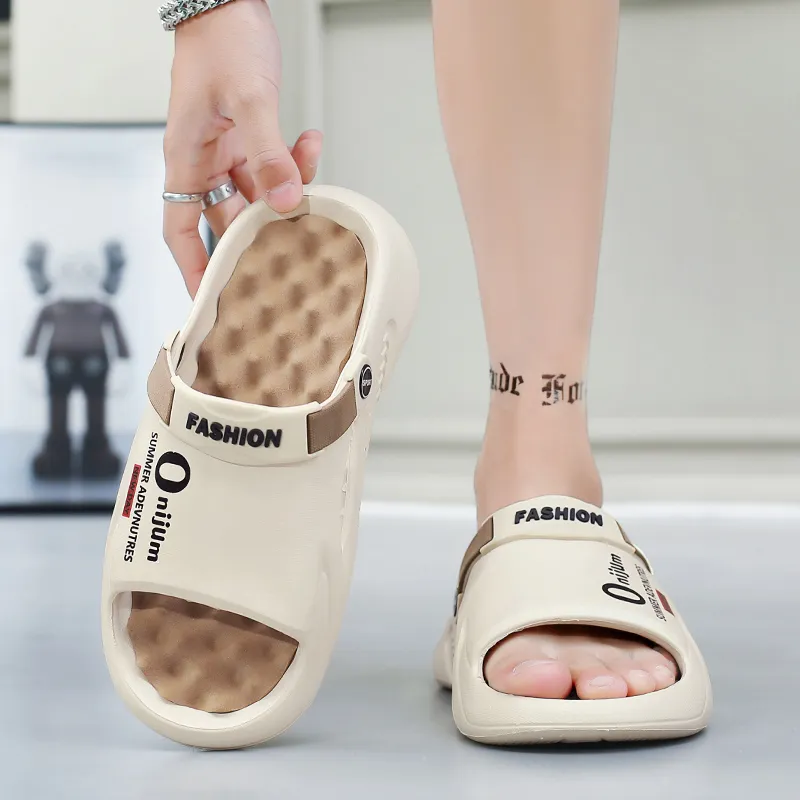 NANJIREN EVA Slip Resistant Abrasion Resistant Cushioning Slide Slippers Unisex-14