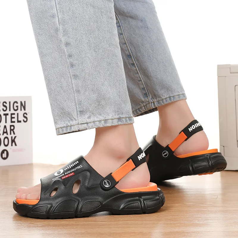 NANJIREN EVA Graffiti Slip Resistant Abrasion Resistant Cushioning Slide Slippers Men's-9