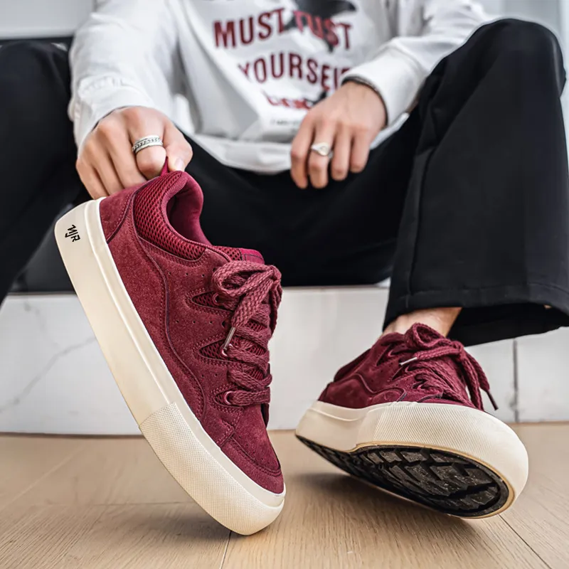 NANJIREN Coverage Slip Resistant, Abrasion Resistant, Lightweight Low Top Skateboard Shoes Men's-5