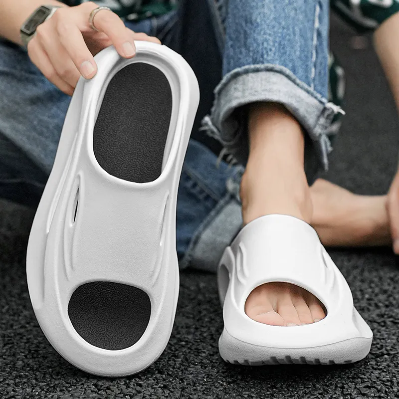 NANJIREN Slip Resistant Abrasion Resistant Slide Slippers Men's-15