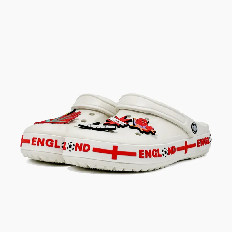 NANJIREN Clogs Men's England White Red-2