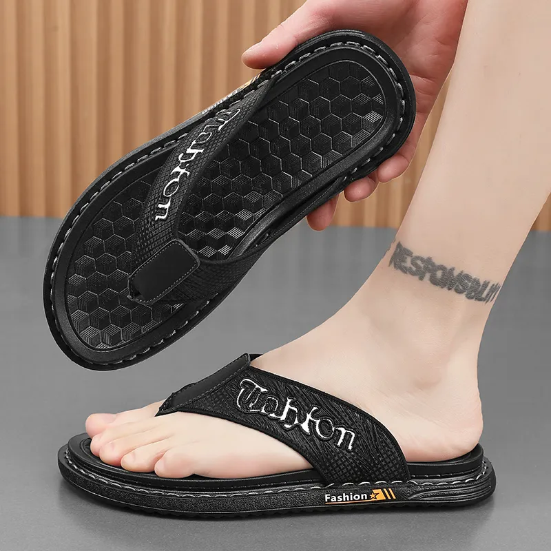 NANJIREN EVA Stitching Abrasion Resistant Slip Resistant Flip Flops Men's-3