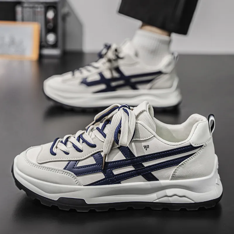 NANJIREN Cushioning, Slip Resistant, Abrasion Resistant, Coverage, Support, Lightweight Low Top Chunky Sneakers Men's-1