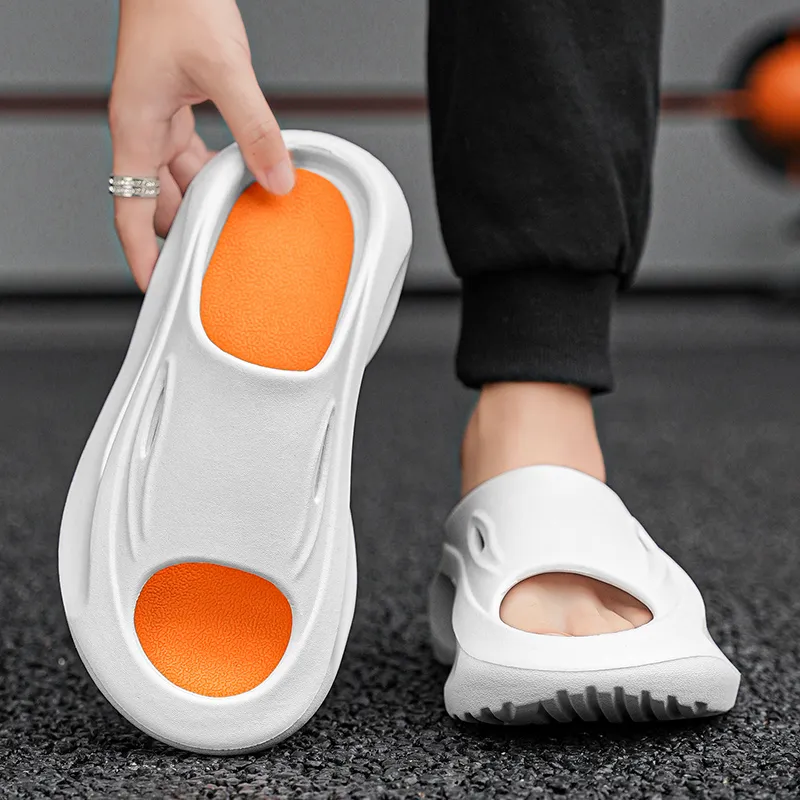 NANJIREN Slip Resistant Abrasion Resistant Slide Slippers Men's-2