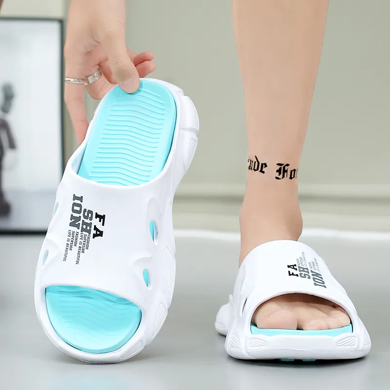 NANJIREN EVA Graffiti Slip Resistant Abrasion Resistant Cushioning Slide Slippers Men's-3