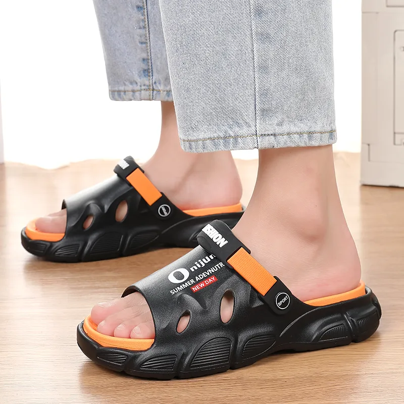 NANJIREN EVA Graffiti Slip Resistant Abrasion Resistant Cushioning Slide Slippers Men's-7