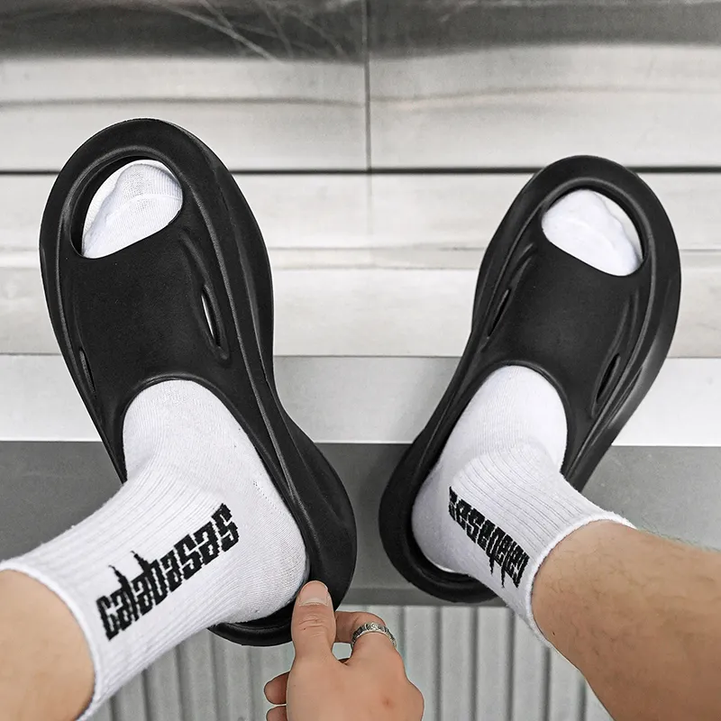 NANJIREN Slip Resistant Abrasion Resistant Slide Slippers Men's-21