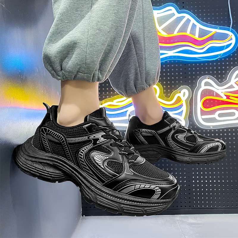 NANJIREN Cushioning Height Increasing Support Wear-Resistant Breathable Slip-Resistant Low-Top Chunky Sneakers Men's-11