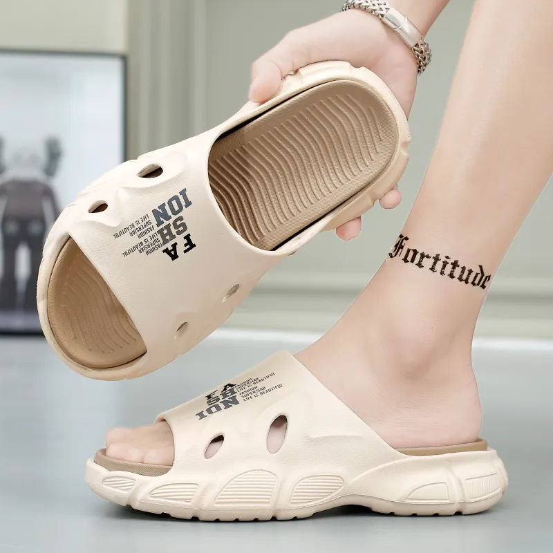 NANJIREN EVA Graffiti Slip Resistant Abrasion Resistant Cushioning Slide Slippers Men's-18