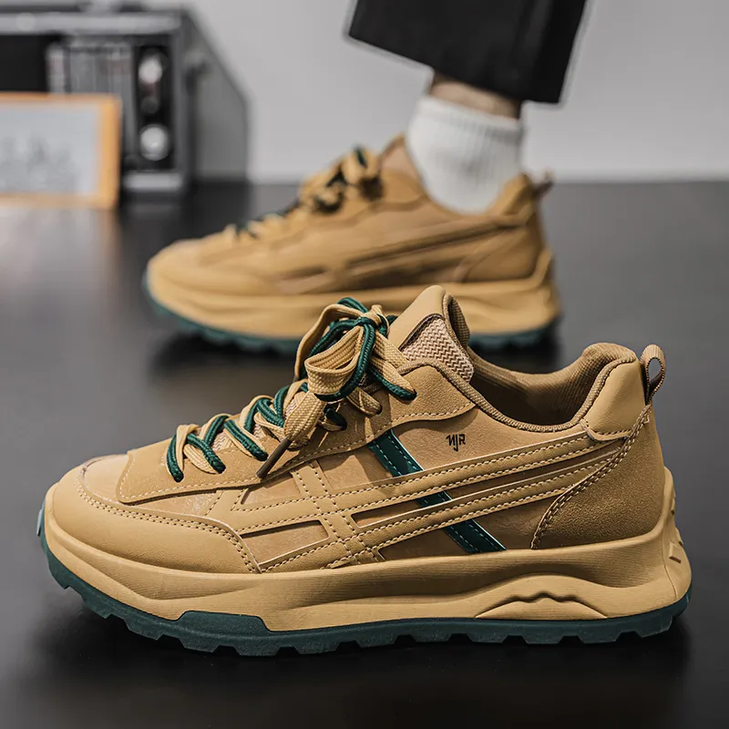NANJIREN Cushioning, Slip Resistant, Abrasion Resistant, Coverage, Support, Lightweight Low Top Chunky Sneakers Men's-5