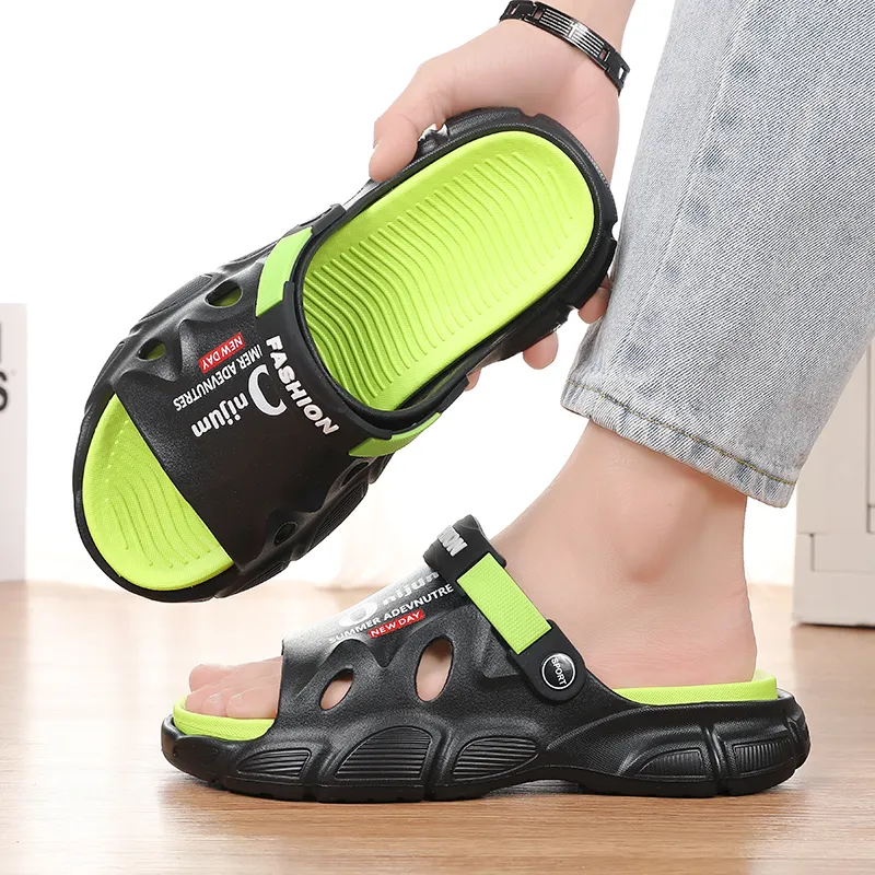 NANJIREN EVA Graffiti Slip Resistant Abrasion Resistant Cushioning Slide Slippers Men's-13